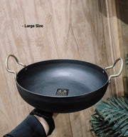 Pure Iron Wok/Deep Kadhai with – Cooking Wok