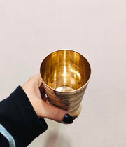 Pure Brass Peetal Designer Glass – Brass Drinking Glass