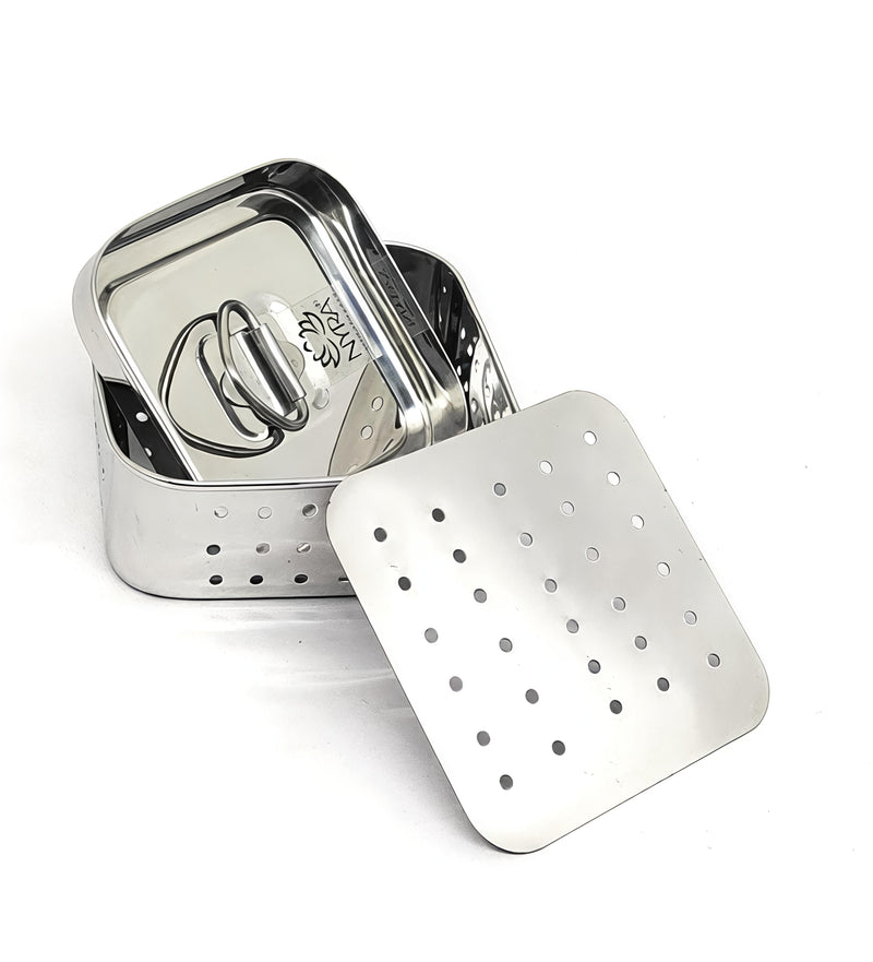 Premium Stainless Steel-square Paneer Maker  – Press Mould