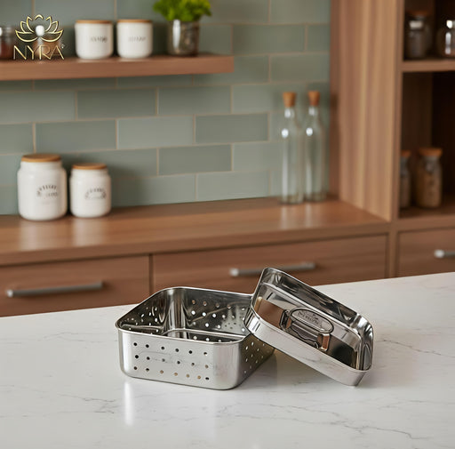 Premium Stainless Steel-square Paneer Maker  – Press Mould
