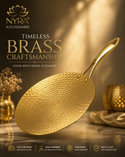 nyra-kitchenware-premium-brass-hammered-tawa-griddle-roti-pan