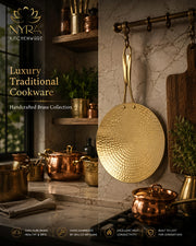nyra-kitchenware-premium-brass-hammered-tawa-griddle-roti-pan