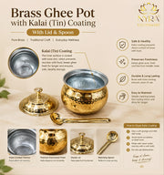 nyra-kitchenware-pure-brass-hammered-ghee-pot-with-kalai-tin-coating-lid-spoon-premium-ghee-storage-container