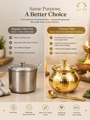 nyra-kitchenware-pure-brass-hammered-ghee-pot-with-kalai-tin-coating-lid-spoon-premium-ghee-storage-container