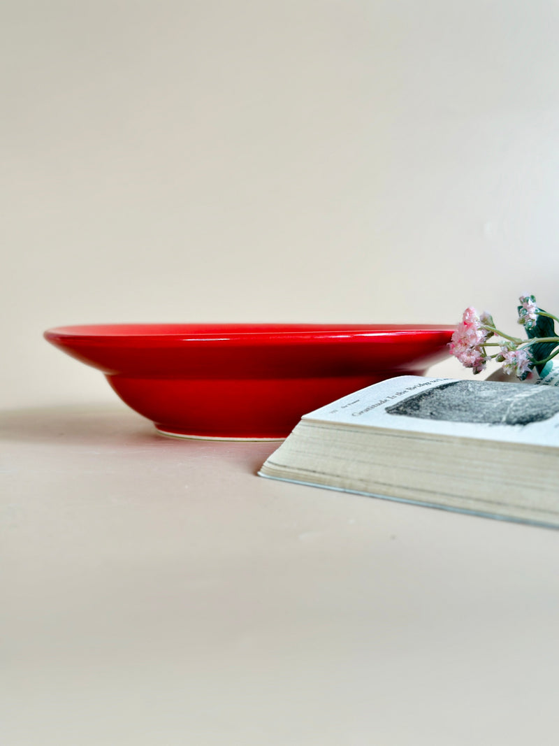 Nurture India Have It All Pasta Bowl Bright Red