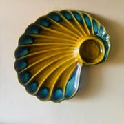 ceramic-kitchen-suncrest-mustard-peacock-platter-with-dip-bowl