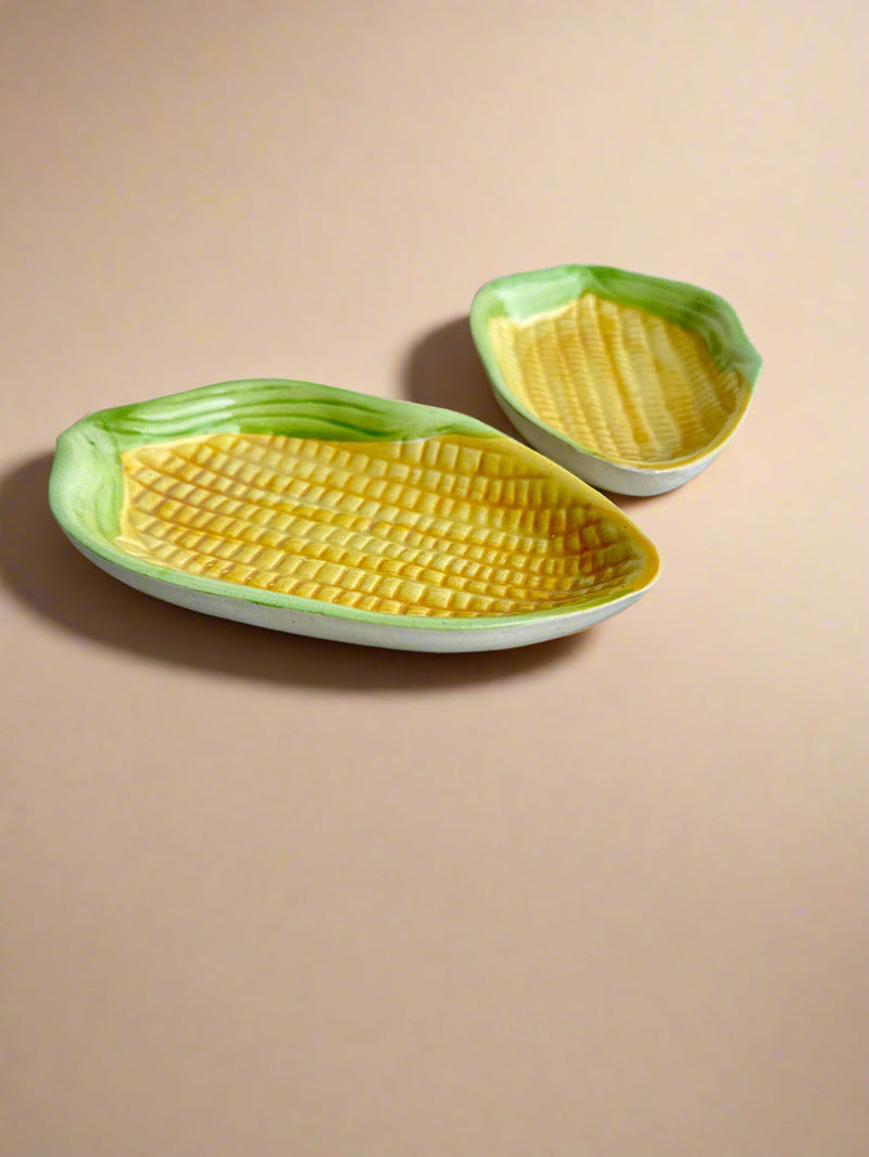 Nurture India Bhutta Corn Snack Plates 2-Piece Set