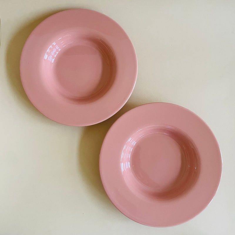 The Blush Pink Ceramic Pasta Plate