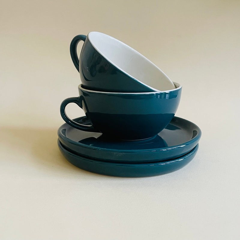 Viridi Latte Cup Saucer Set 320ml