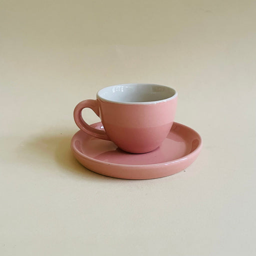 Baby Pink Espresso Cup Saucer Set