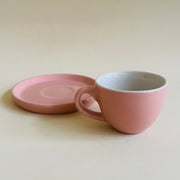 Baby Pink Espresso Cup Saucer Set