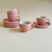Baby Pink Espresso Cup Saucer Set