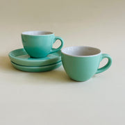 Sage Green Espresso Cup Saucer Set