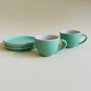 Sage Green Espresso Cup Saucer Set