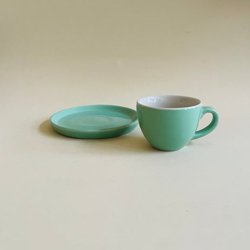 Sage Green Espresso Cup Saucer Set