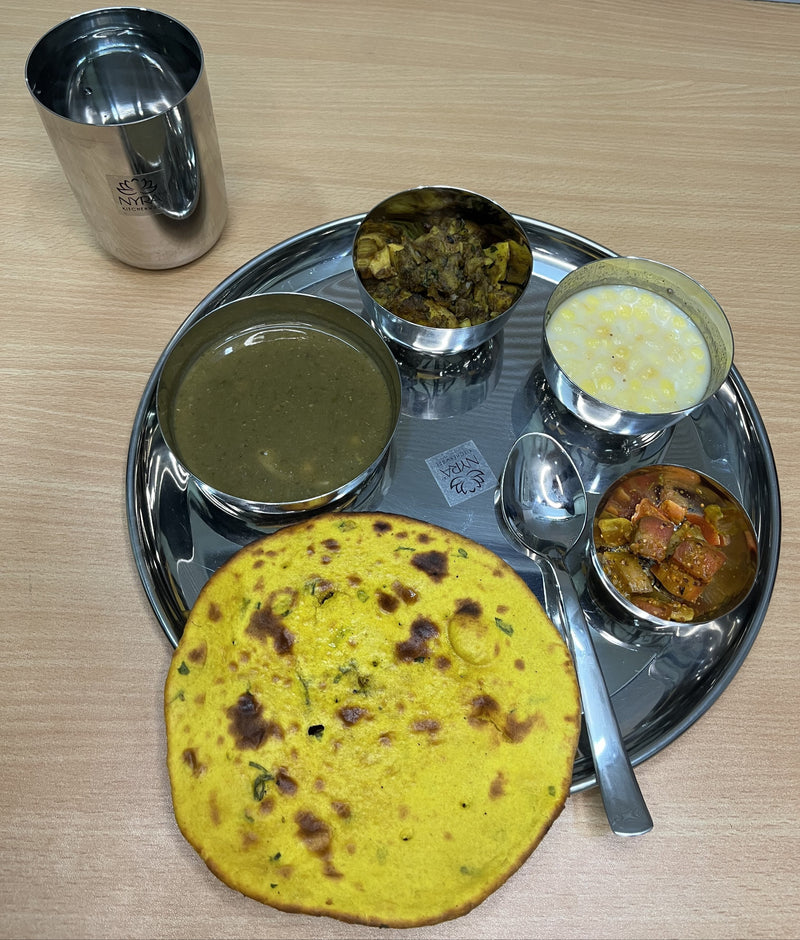 Stainless Steel Premium Thali/Dinner Set of 7-Pieces 