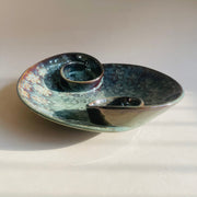 The Dual Spiral Olivia Ceramic Serving Platter