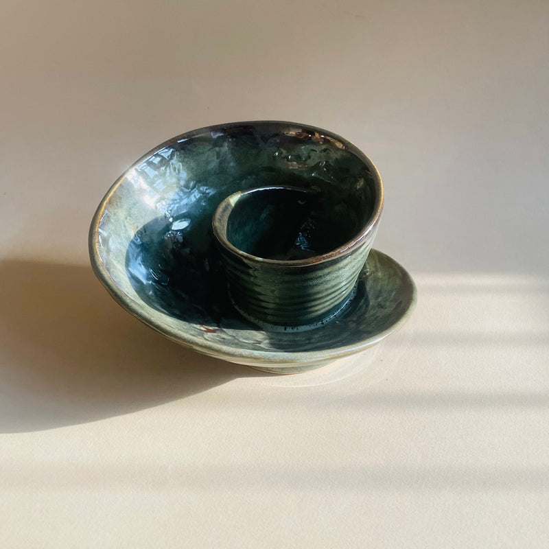 The Spirale Dip Ceramic Serving Platter