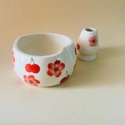 ceramic-kitchen-red-floral-matcha-bowl-whisk-holder-set-handcrafted-elegance-for-your-daily-ritual