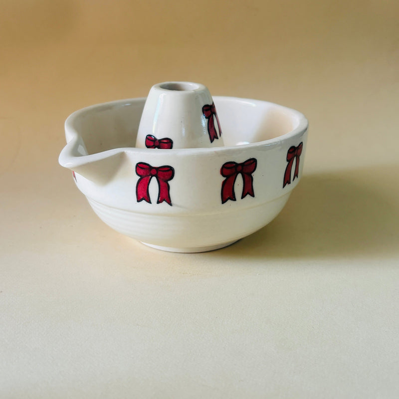 ceramic-kitchen-red-bow-matcha-bowl-whisk-holder-set-handcrafted-elegance-for-your-daily-ritual
