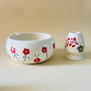ceramic-kitchen-red-floral-leaf-matcha-bowl-whisk-holder-set