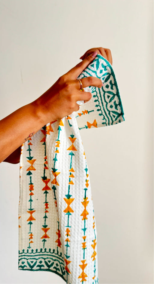aenak-handblock-printed-waffle-cotton-handtowel-set-of-4