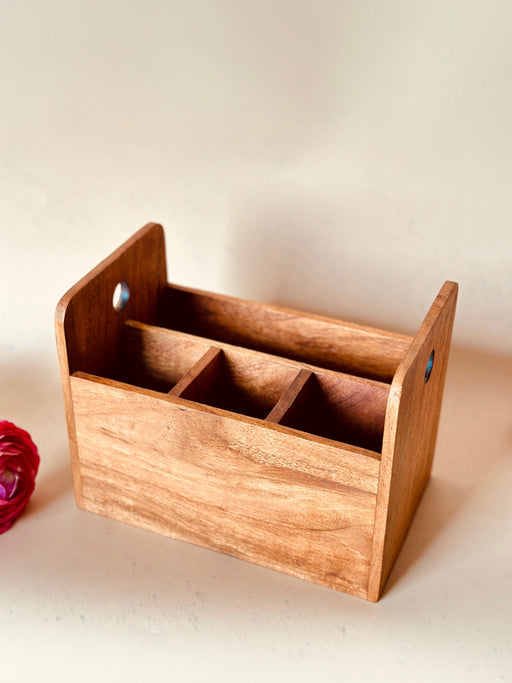 Nurture India Acacia Wooden Caddy
