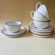The Marbella Cappucino Cup Saucer Set Ceramic Kitchenware