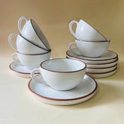 The Marbella Cappucino Cup Saucer Set Ceramic Kitchenware