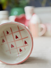 Love Grid Ceramic Serving Bowl