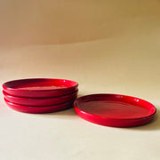 Rojo Sangre Snack Plates Ceramic Kitchenware