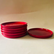 Rojo Sangre Snack Plates Ceramic Kitchenware
