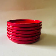 Rojo Sangre Snack Plates Ceramic Kitchenware