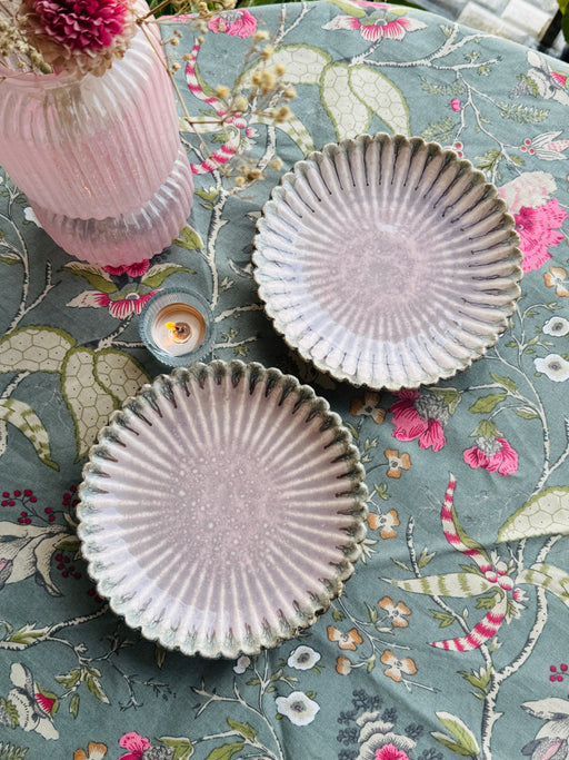Roseate Floral Ceramic Serving Platters
