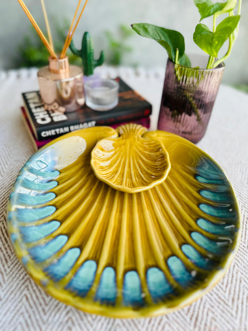 Chip & Dip Serving Ceramic Serving Platter