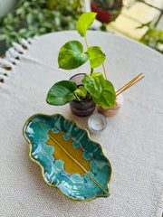 Leaf Shaped Serving Ceramic Serving Platter