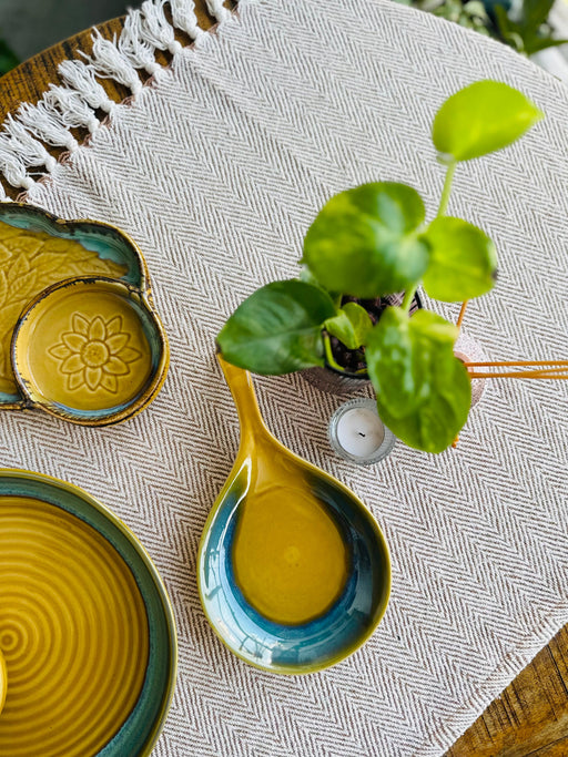 Mustard Pan Ceramic Serving Platter