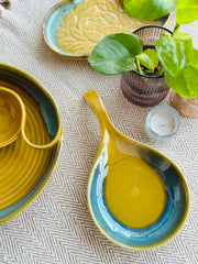 Mustard Pan Ceramic Serving Platter