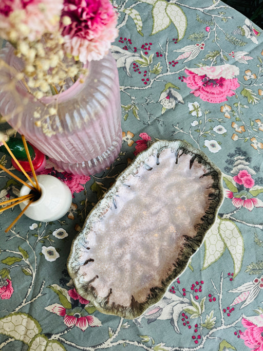 Roseate Oval Serving Ceramic Serving Platter