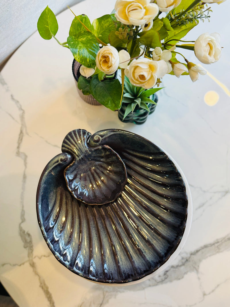 Olive Chip & Dip Serving Ceramic Serving Platter