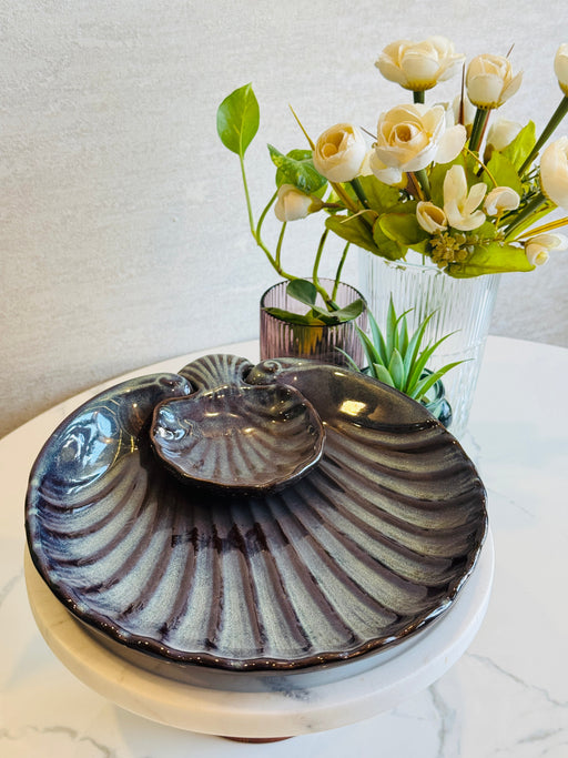 Olive Chip & Dip Serving Ceramic Serving Platter