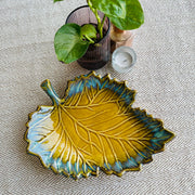 Leaf Ceramic Serving Platter
