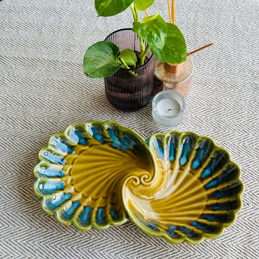 Mustard Ciel Ceramic Serving Platter