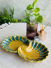 Mustard Ciel Ceramic Serving Platter