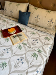 aenak-blue-floral-jaal-handblock-mulmul-cotton-reversible-dohar