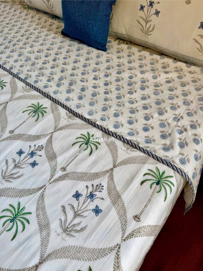 aenak-blue-floral-jaal-handblock-mulmul-cotton-reversible-dohar