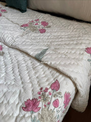 aenak-pink-blue-ashoka-handblock-reversible-mulmul-cotton-quilt