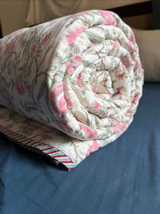 aenak-pink-blue-ashoka-handblock-reversible-mulmul-cotton-quilt