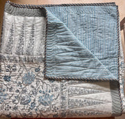 aenak-blue-floral-jaal-handblock-printed-reversible-quilted-cotton-bedcover-set-105x108