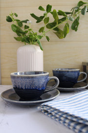 The Bleu Ceramic Tea Cup Set